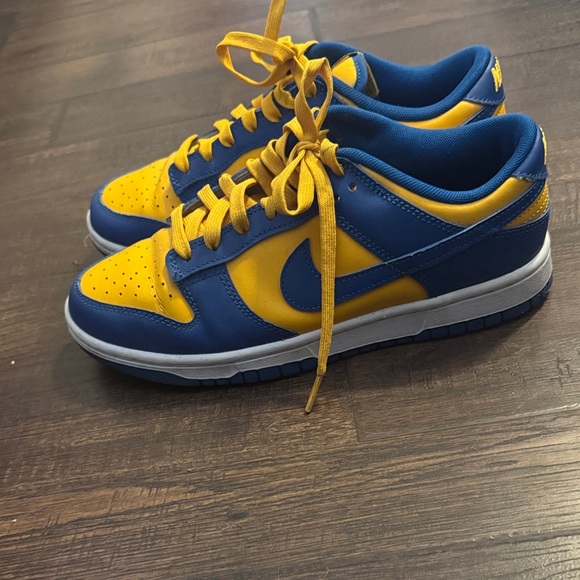 Nike Other - Nike Blue and Yellow Dunks Low-Top Sneakers